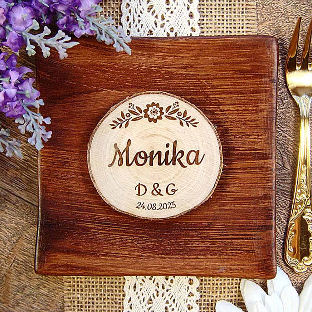 drewniana winietka i magnes na lodówkę w jednym